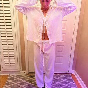 White Swimsuit Cover Up